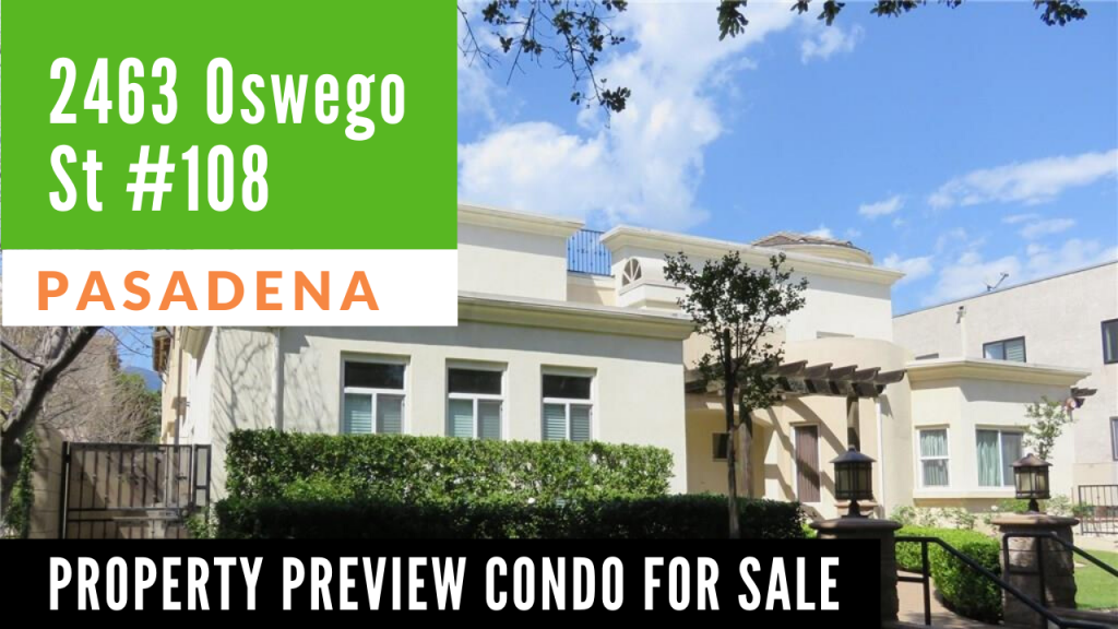 Condo for Sale 2463 Oswego St Pasadena